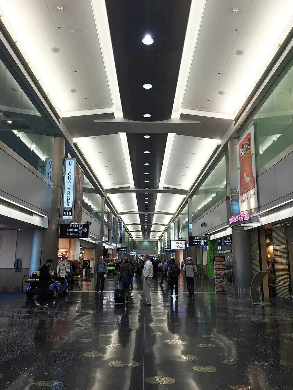 Concourse D inside Miami International Airport